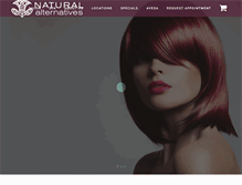 Tablet Screenshot of naturalalternativessalonspa.com